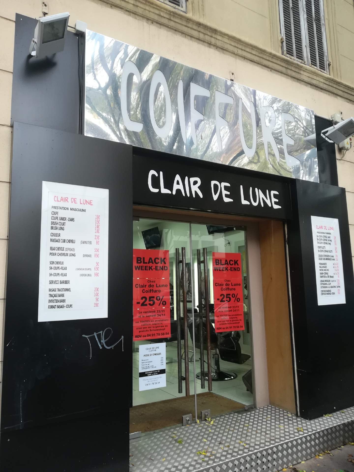 salon de coiffure pour homme marseille boulevard baille clair de lune