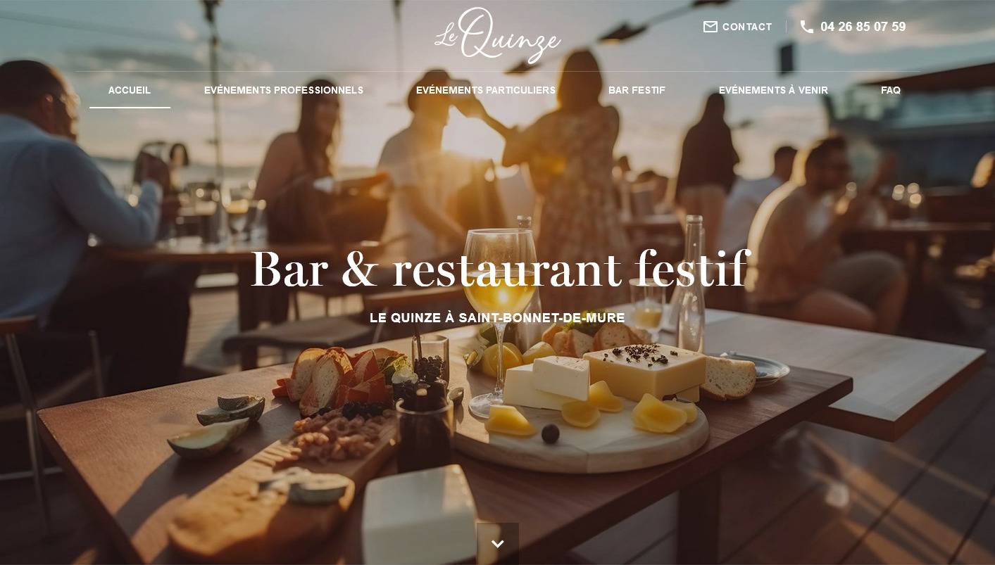 Où sortir le soir à Saint-Bonnet-de-Mure ? - Le Quinze bar et restaurant