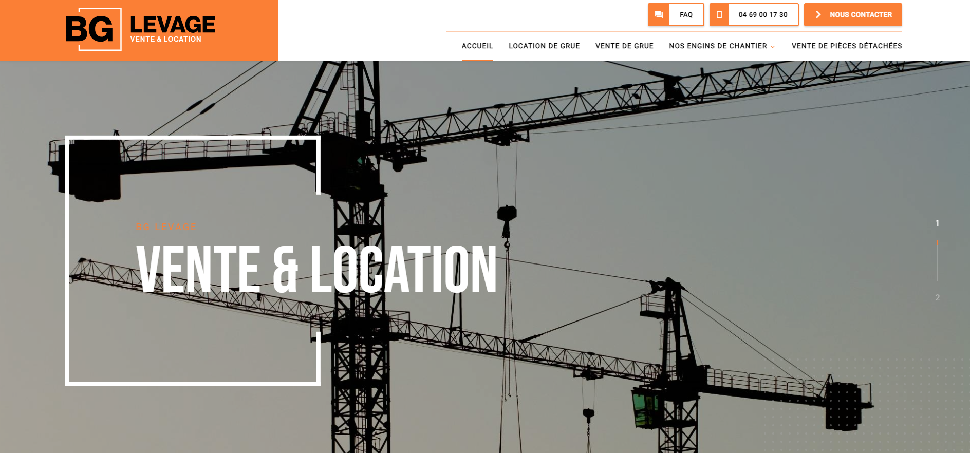 Vente de grue de chantier éléctrique de la marque potain pour professionnels à Avignon - BG Levage
