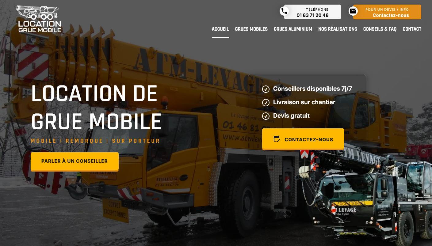 Comment louer une grue mobile en Île-de-France ?