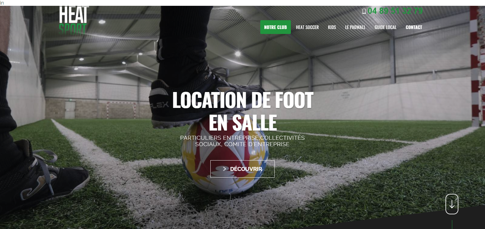 Où trouver un terrain de foot indoor à réserver près de Sablet ? - Heat Soccer