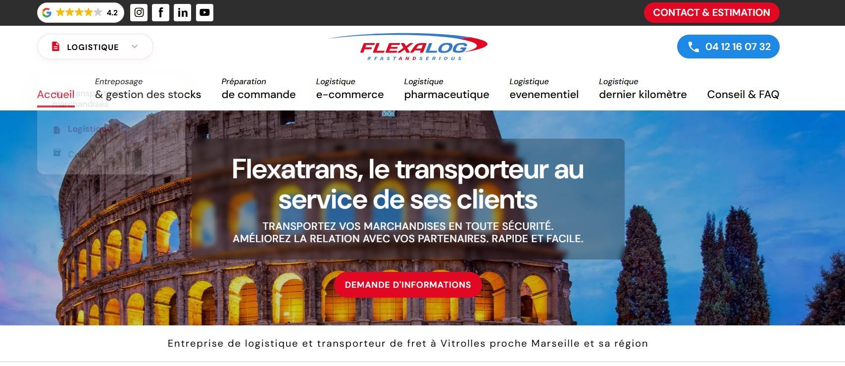 Solutions de transport et logistique sur mesure à Vitrolles proche de Marseille - Flexatrans