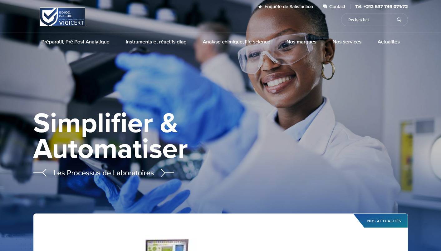 Acheter du matériel pour laboratoire d'analyse au Maroc - mabiotech
