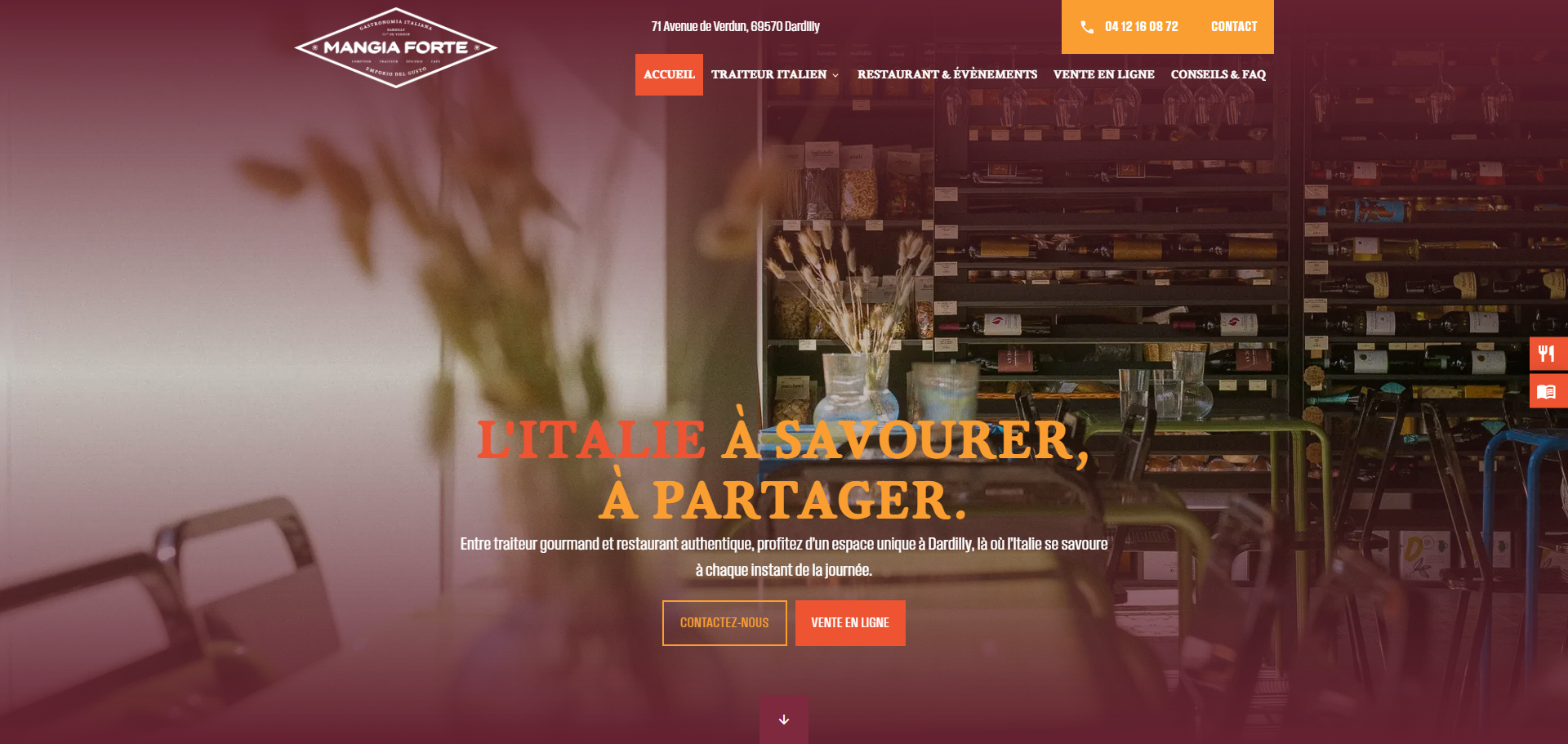 traiteur événementiel italien Dardilly