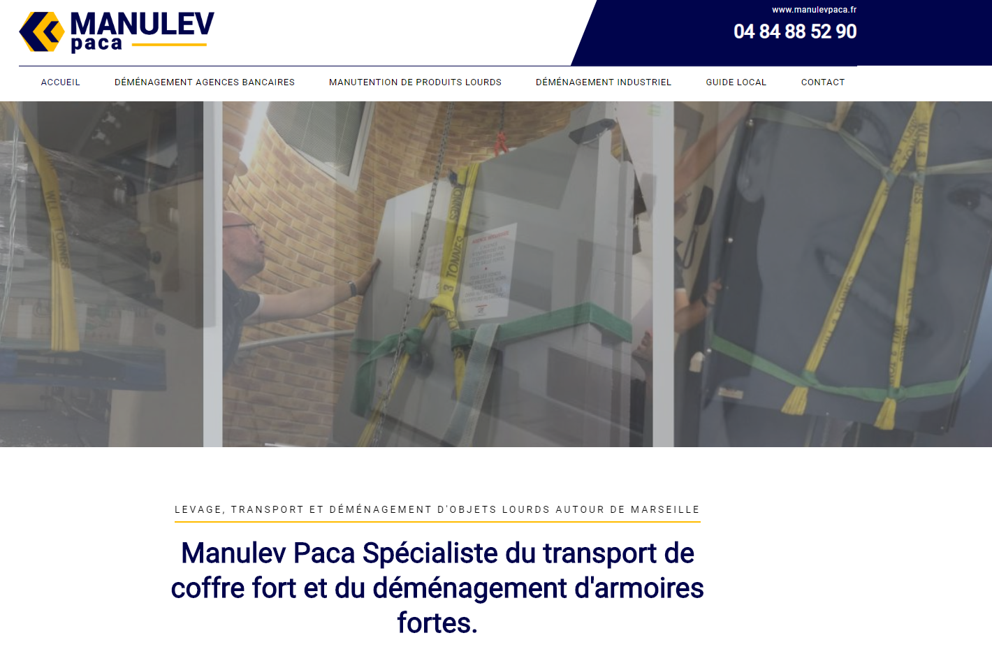 Entreprise de transport spécialisée dans la manutention de charges lourdes à Vitrolles