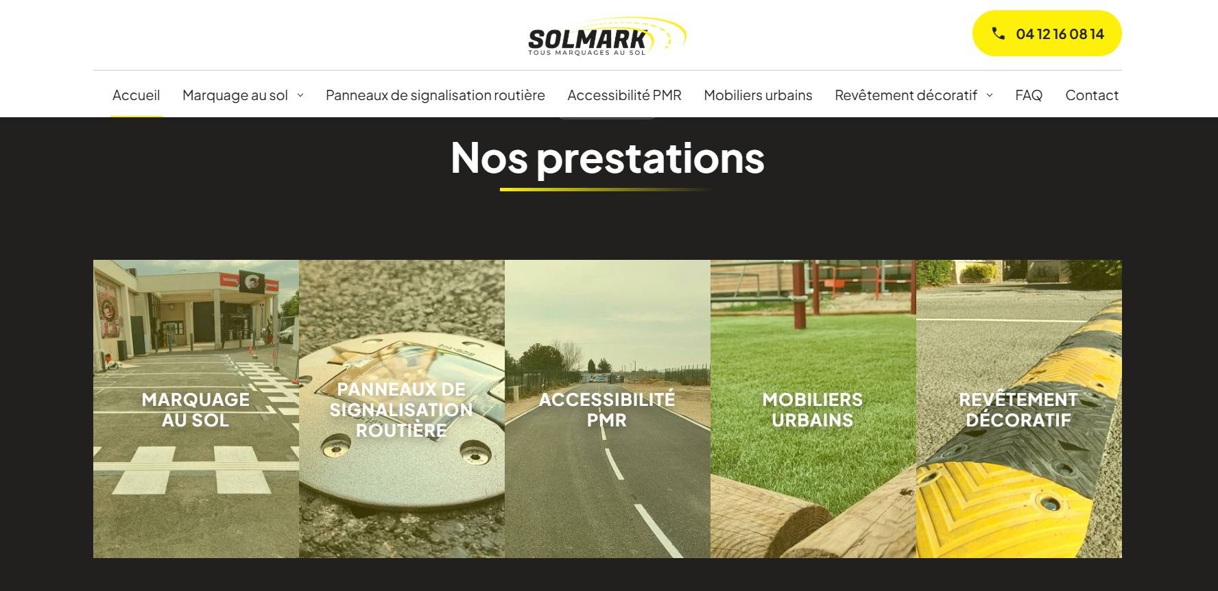 Entreprise spécialisée en marquage au sol routier et industriel à Lyon dans le Rhône - SOLMARK