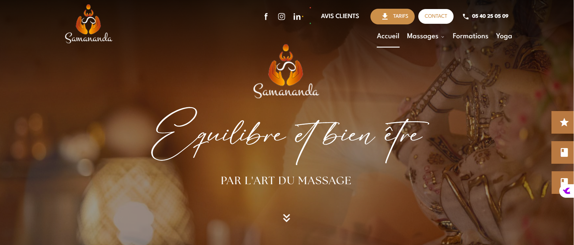 Formation en présentiel qualifiante pour devenir masseuse ou masseur aux différentes méthodes à Bordeaux - L’Espace Samananda