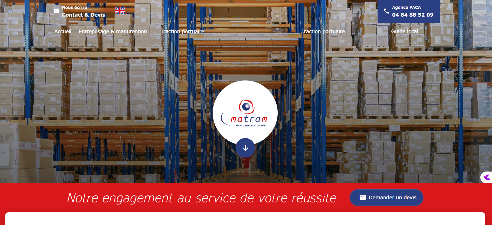 Trouver un entrepôt pour le stockage/entreposage de marchandise sous douane Port de Marseille - Matram