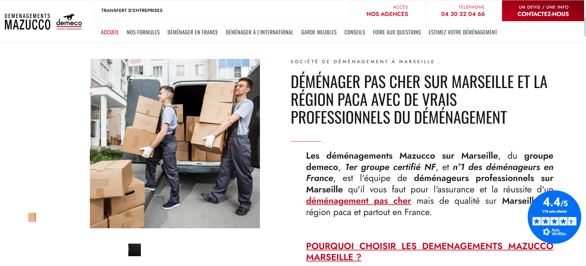 Garde meubles pas cher à Aix-en-Provence - Déménagements Mazucco