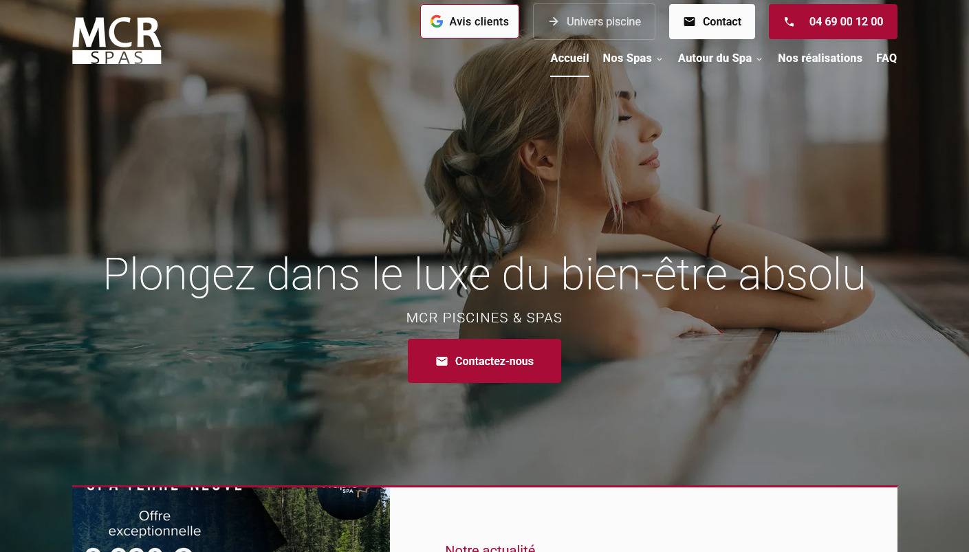 Où acheter un spa près de Nîmes ? - MCR Spas