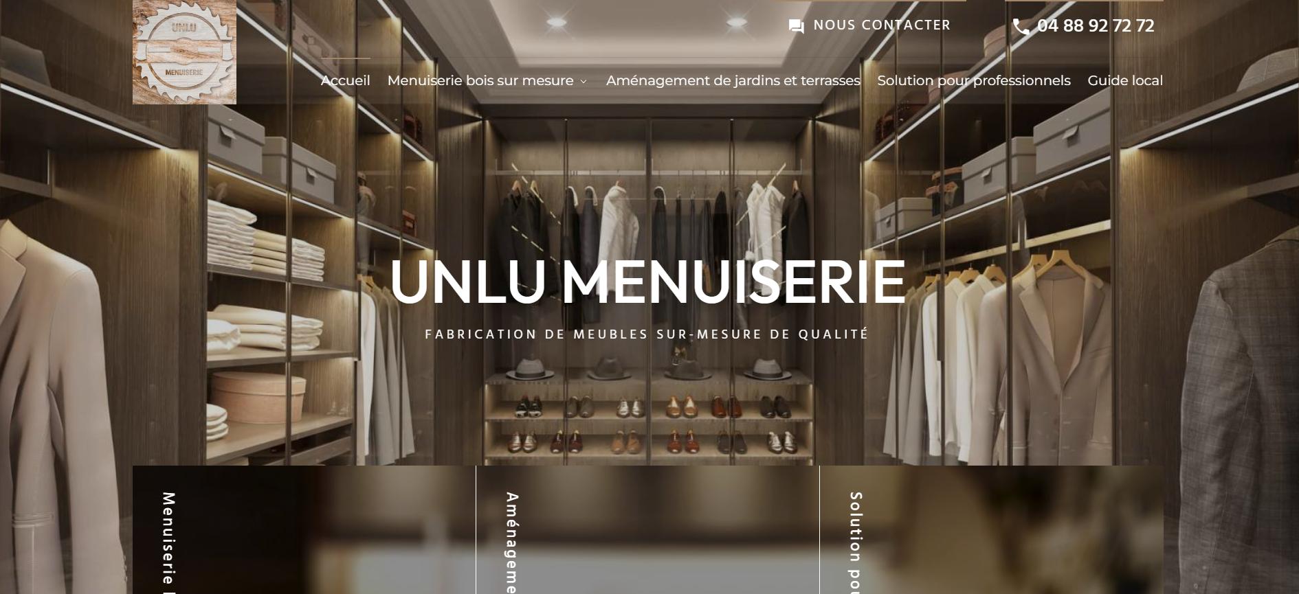 Spécialiste en création de dressings sur mesure et cuisines fonctionnelles à Châteauneuf-les-Martigues - UNLU Menuiserie 