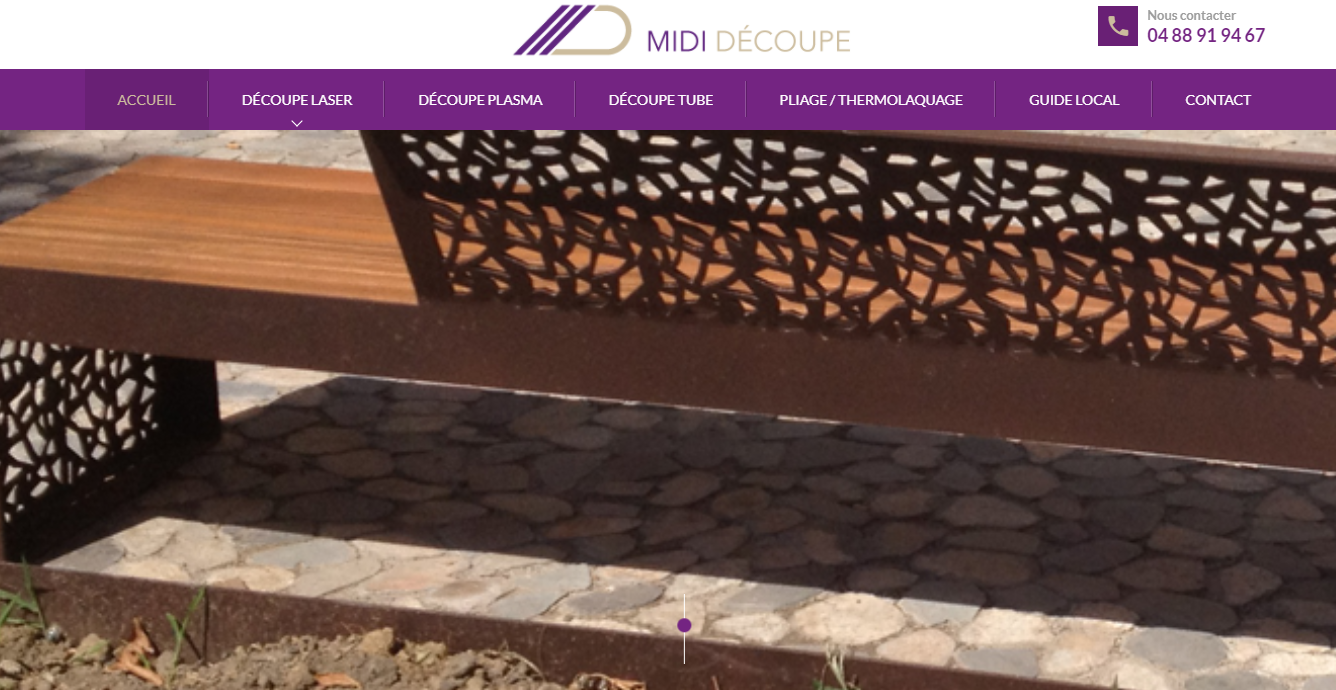 midi découpe Entreprise de découpe de métal sur mesure pour fabrication d'enseigne à Montpellier