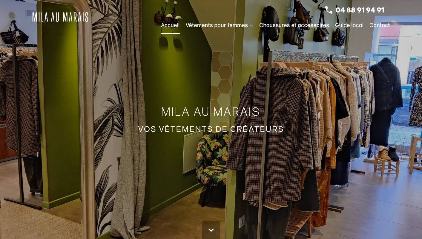 Magasin d'accessoires et vêtements pour femme à Cassis - Mila au Marais