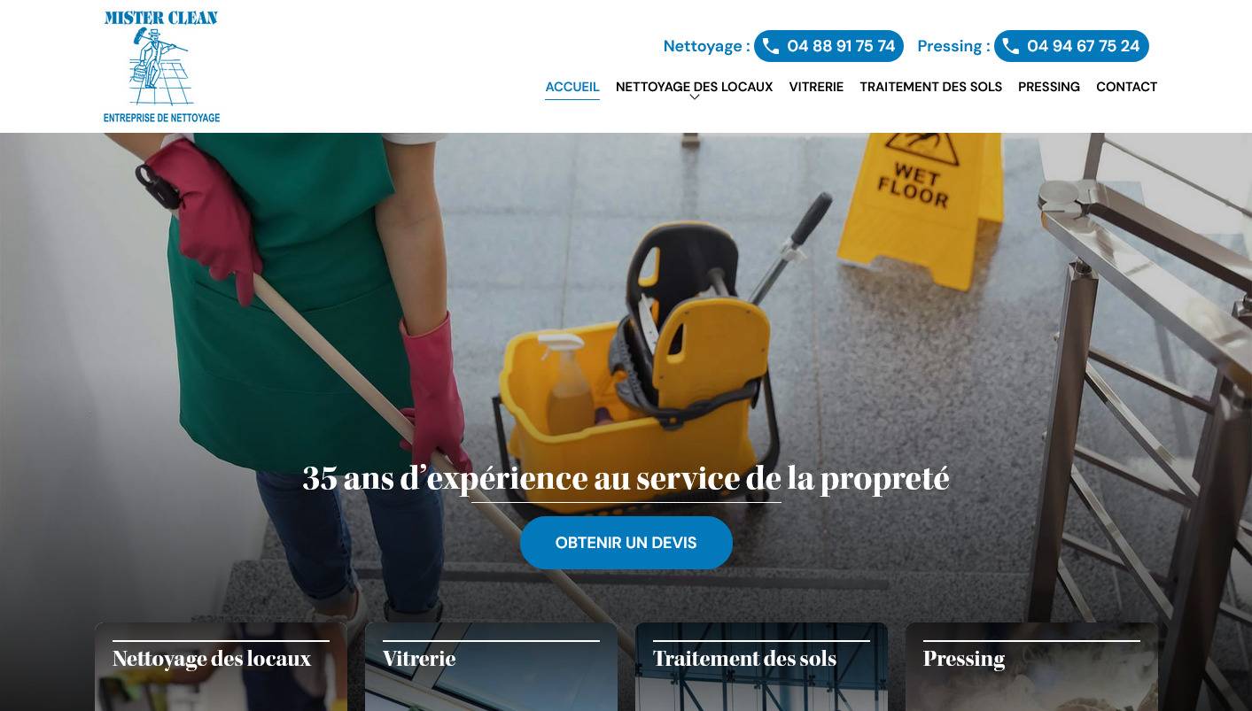 Entreprise de nettoyage pour locaux professionnels dans le Var - Mister Clean