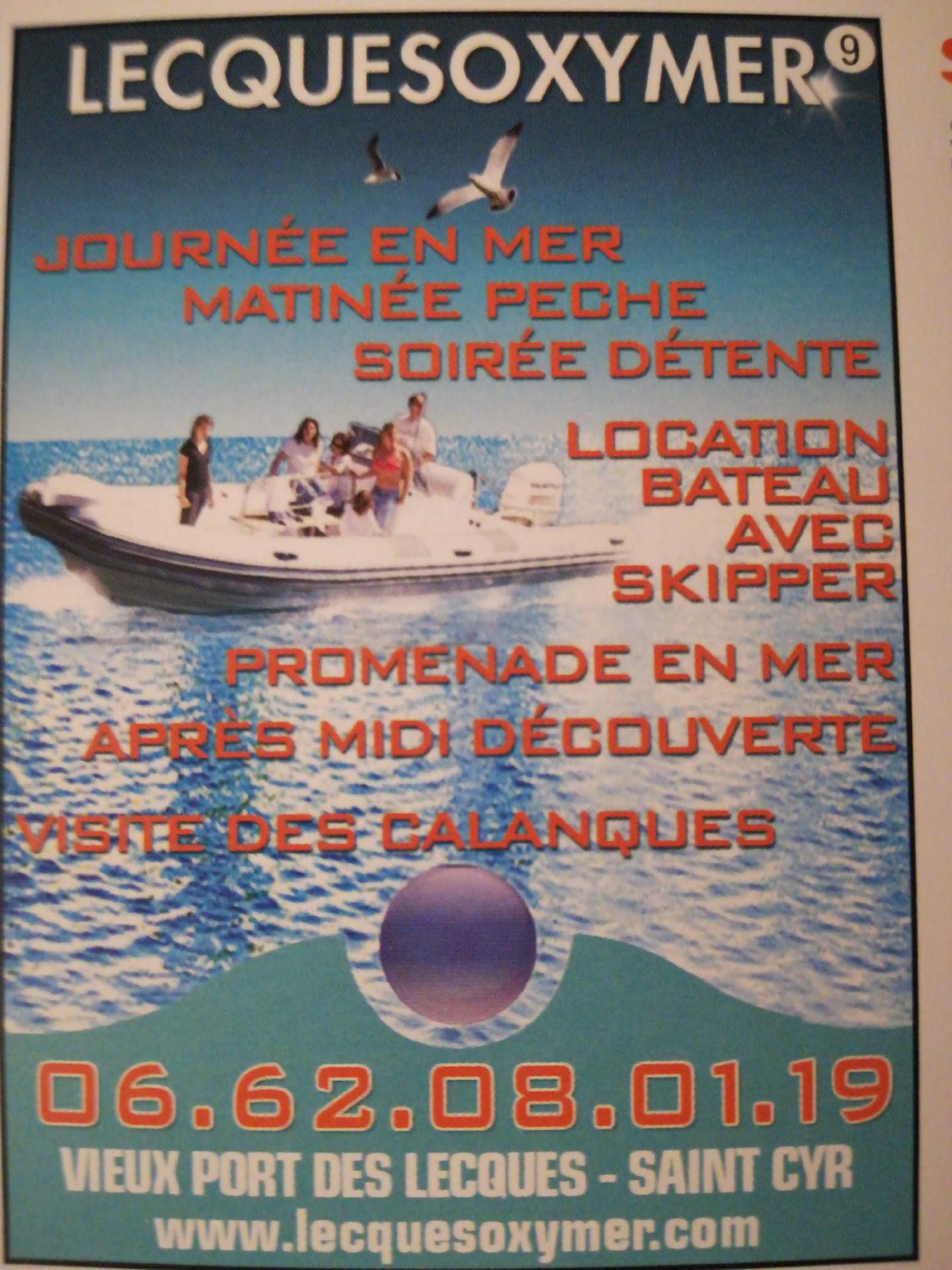 location bateau Saint-Cyr-sur-Mer lecquesoxymer