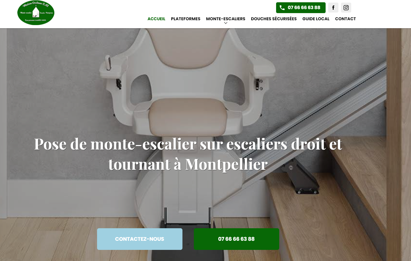 installation monte-escalier lunel