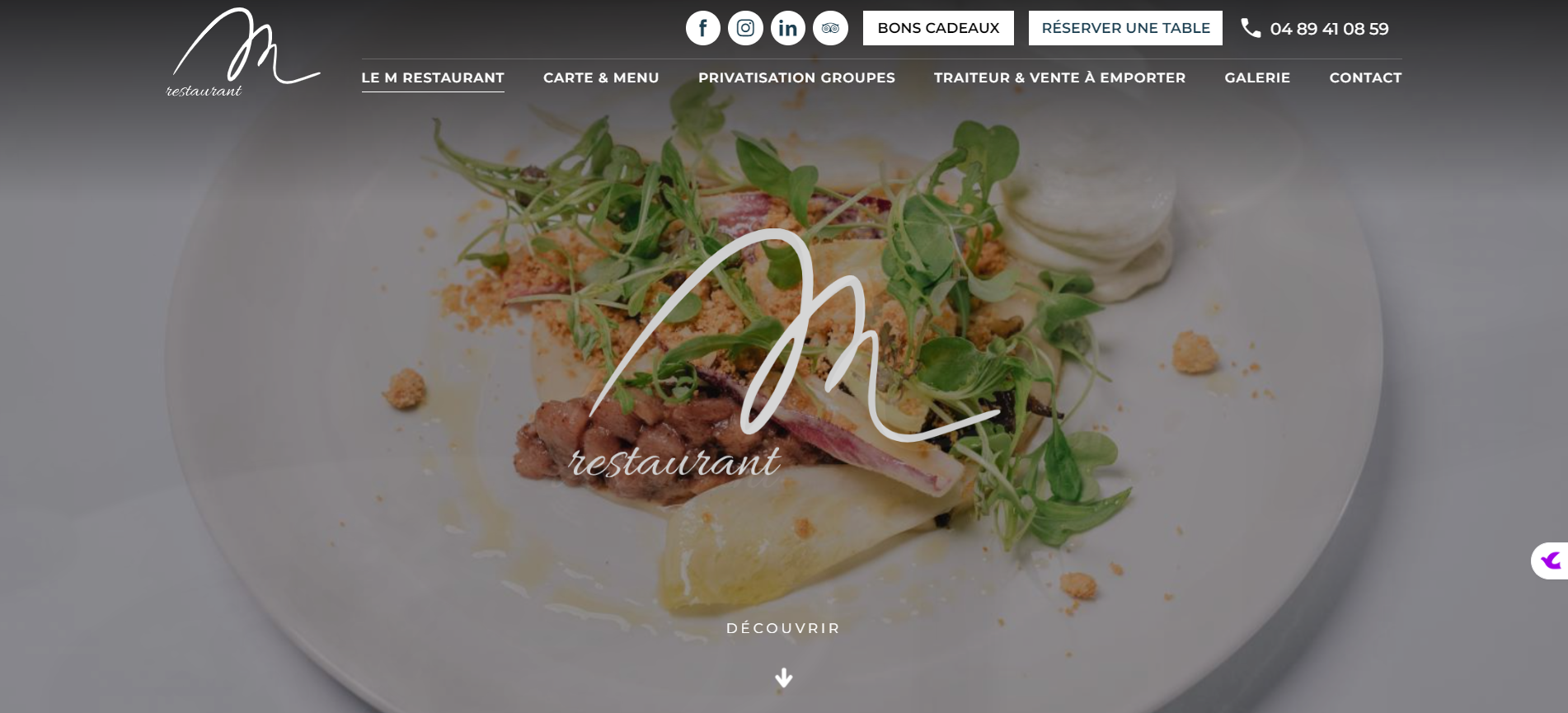 Vente à emporter de plats semi-gastronomique à Lyon 6 - M Restaurant 