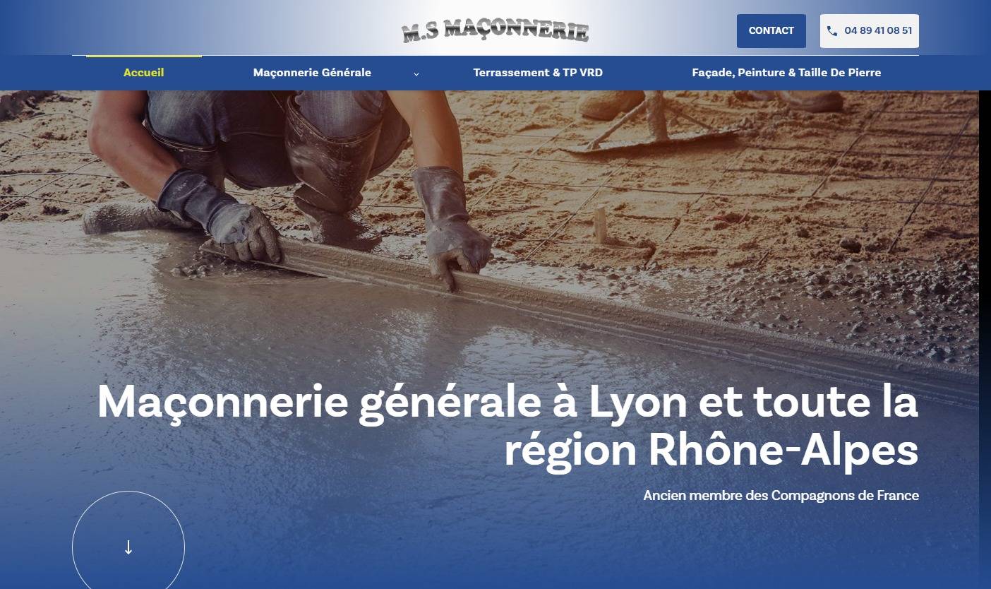 Artisanat et taille de pierre par MS Maçonnerie sur Lyon et ses environs