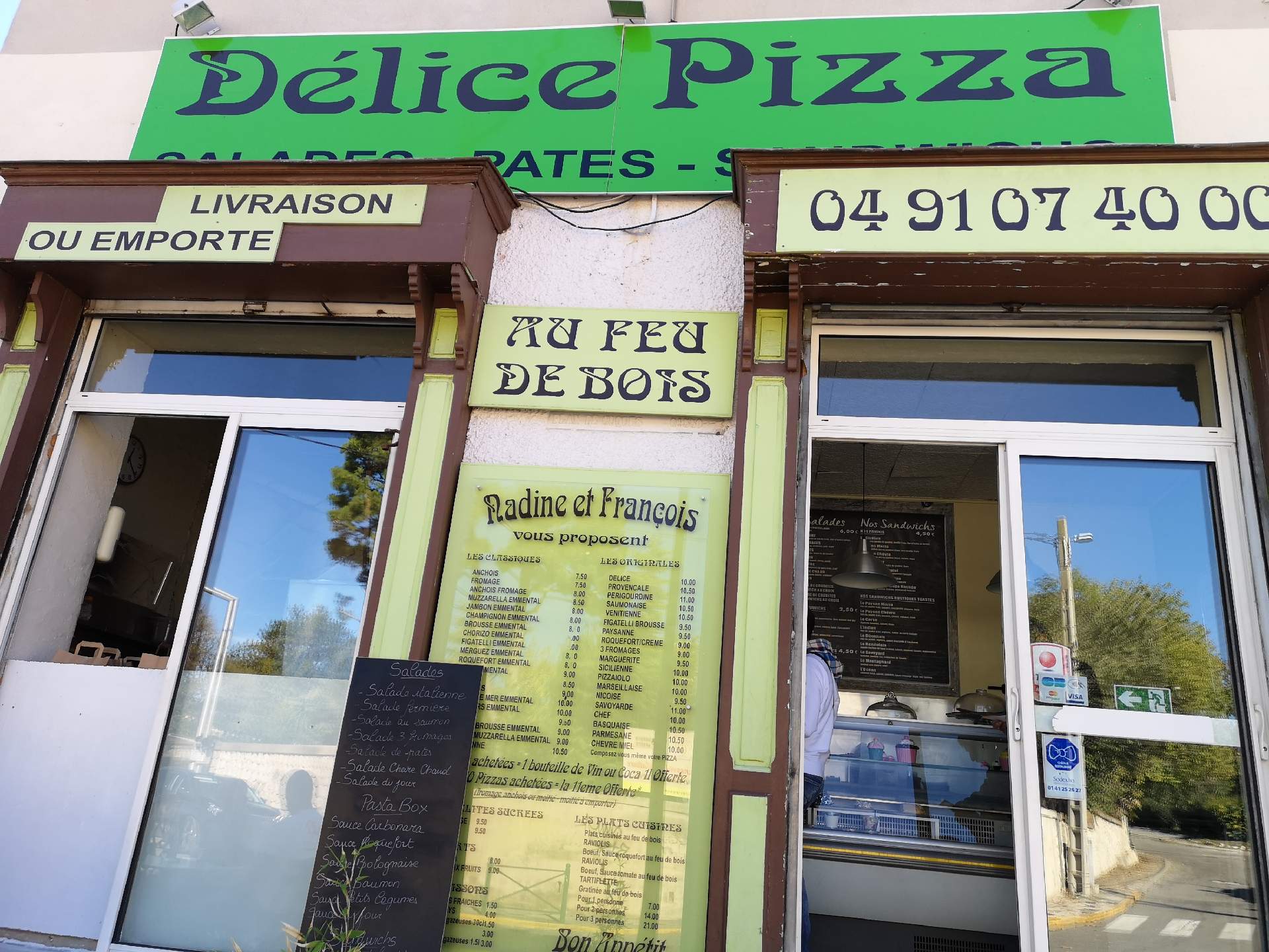 Sandwicherie, pâtes et pizza au feu de bois Plan de Cuques Délice Pizza
