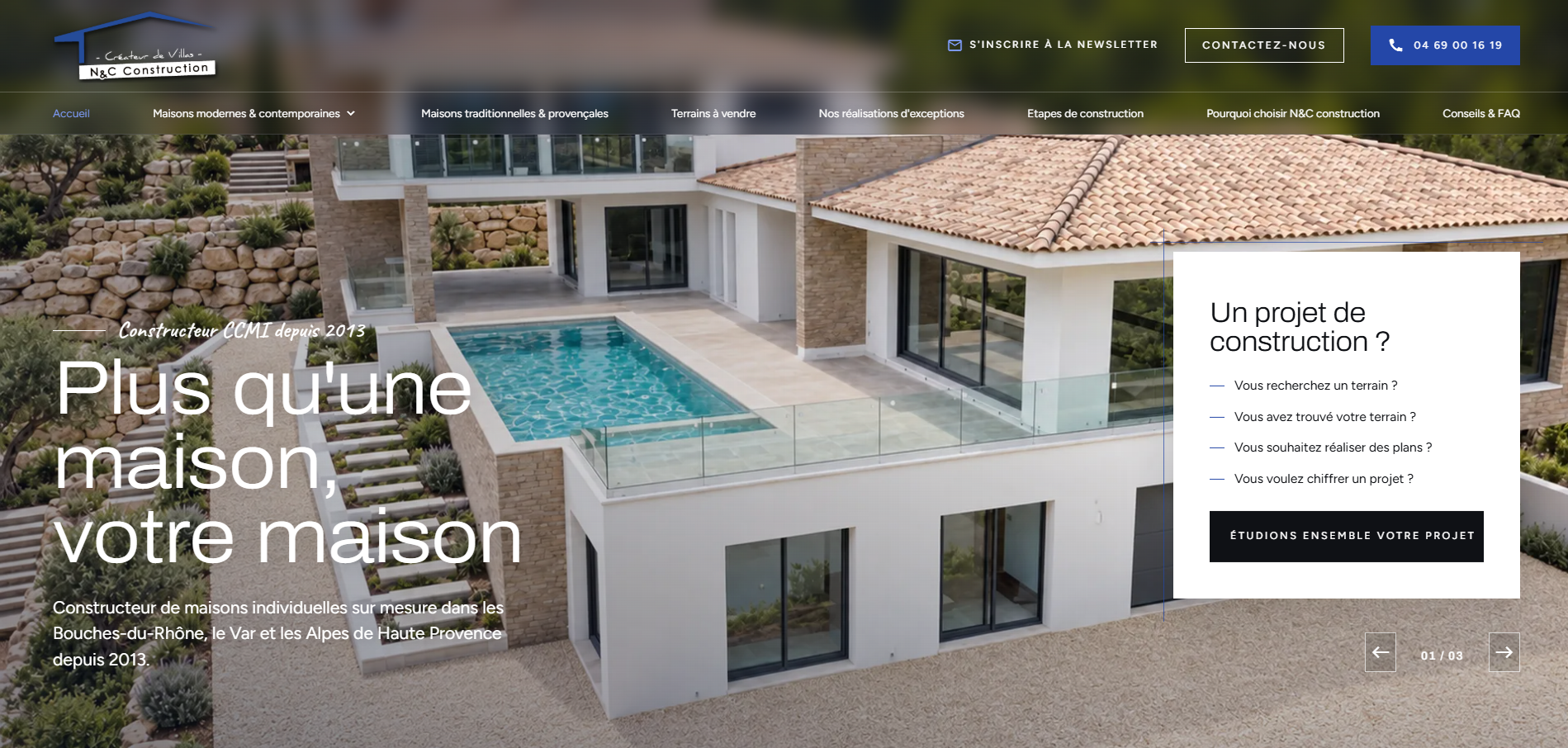 construction maison contemporaine aix-en-provence