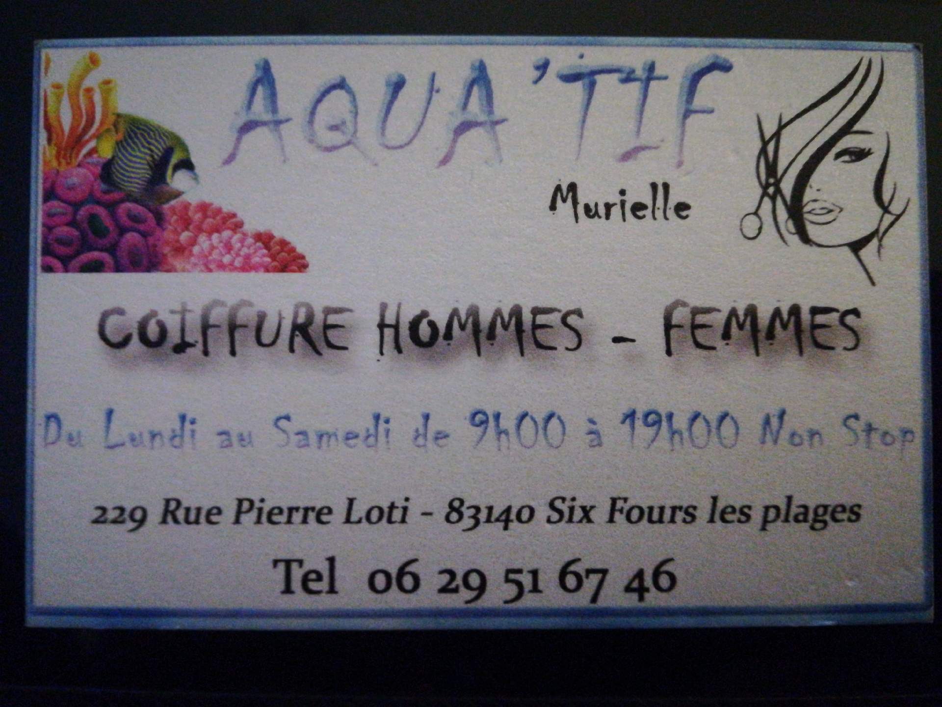Coiffeur Six fours les plages Aqua'Tif Murielle