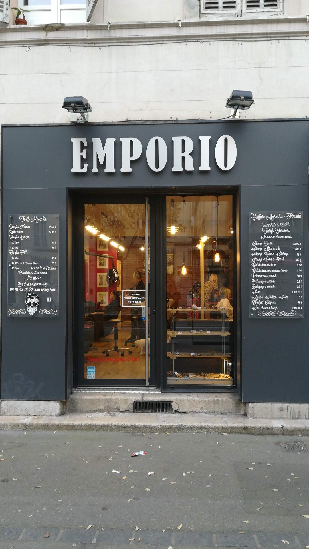Salon de coiffure homme et femme Marseille boulevard chave Emporio