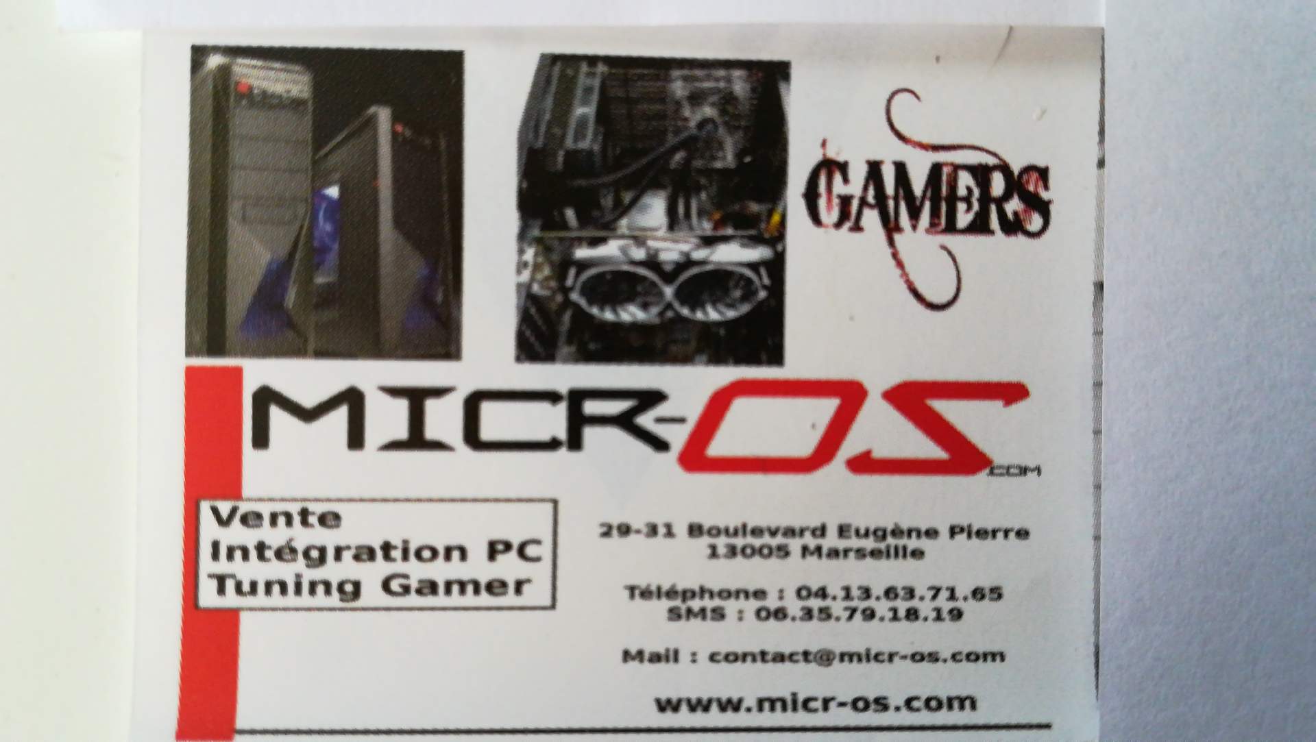 Boutique et réparation de matériel informatique Marseille 13005 Micr-os informatique