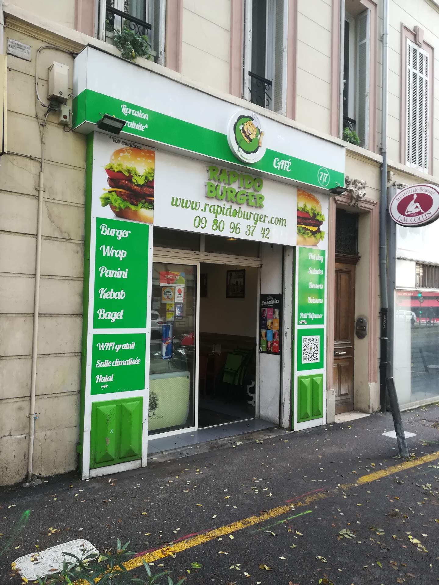 se faire livrer un bon burger à domicile Marseille centre-ville Rapidoburger