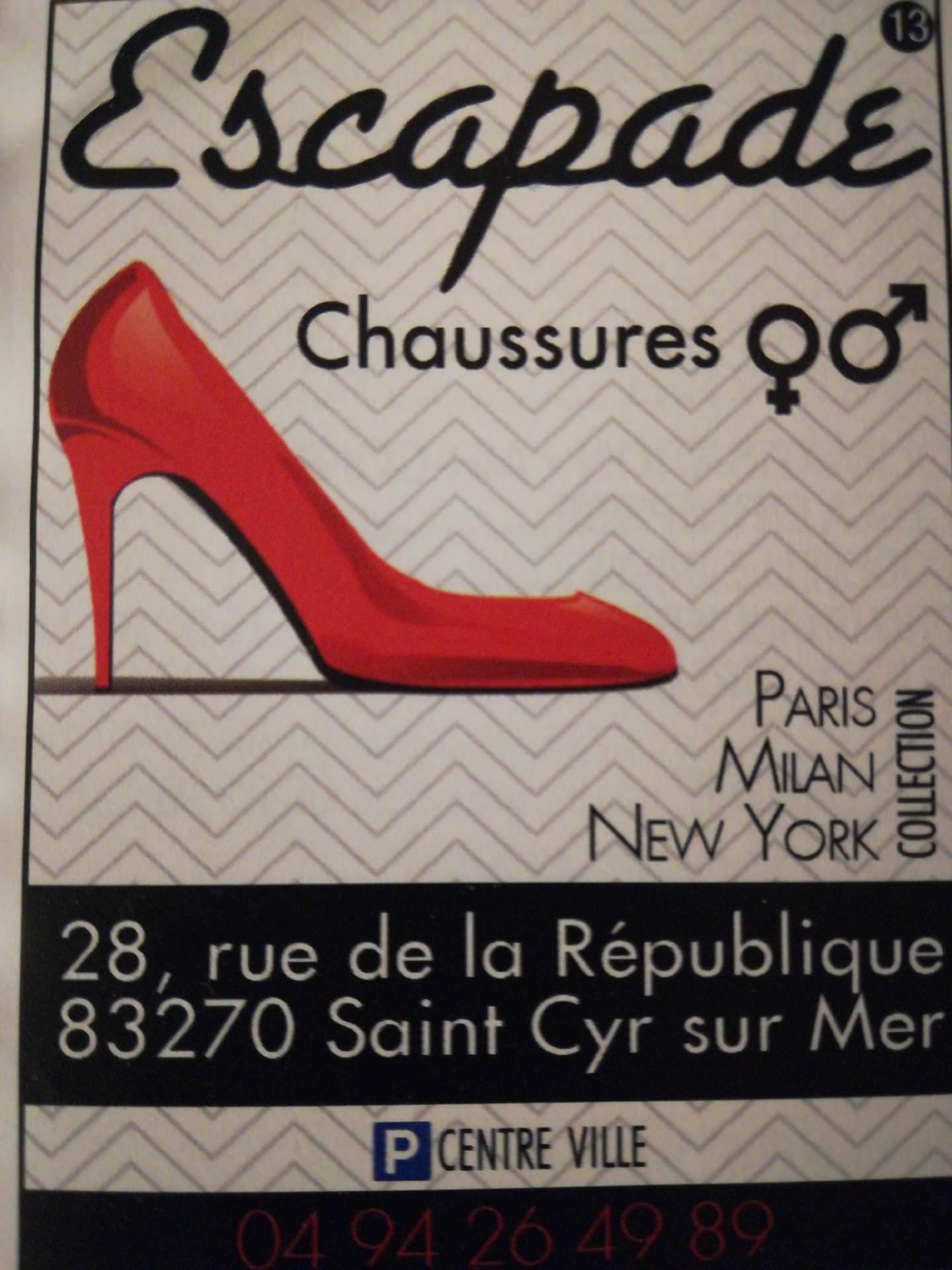 magasin de chaussures Saint-Cyr-sur-Mer escapade