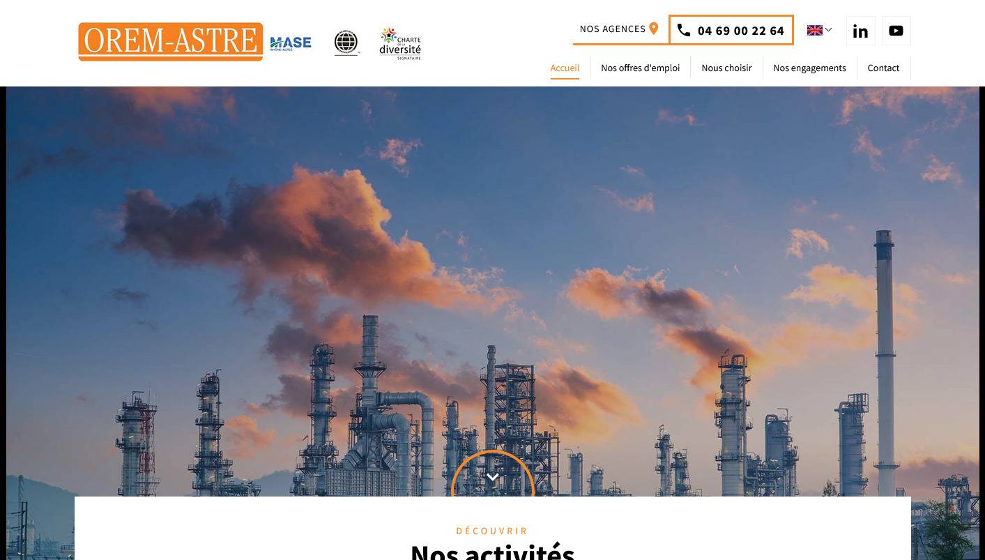Trouver un emploi en bureau d'étude en Auvergne-Rhône-Alpes - OREM-ASTRE