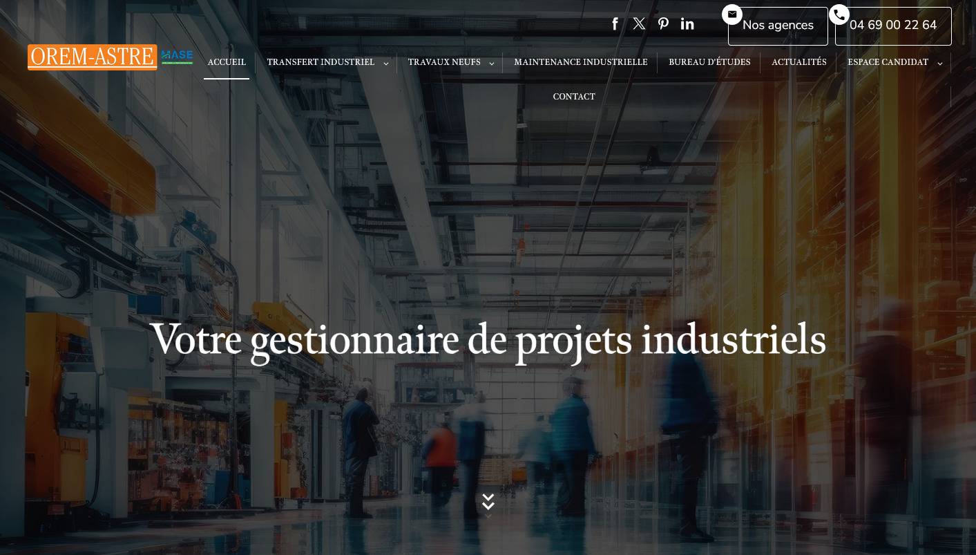 Quelle entreprise pour le transfert de machines industrielles à Lyon ? - OREM ASTRE