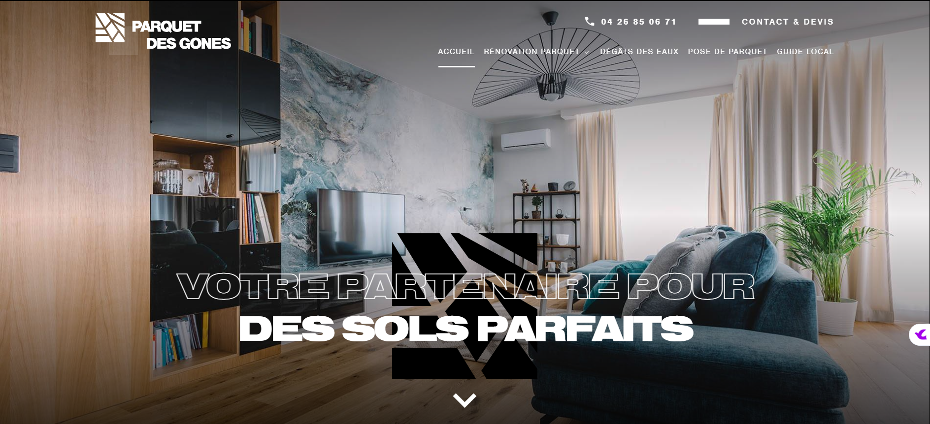 Service d'entretien et de rénovation de parquet massif rayé à Villeurbanne - Parquet des Gones 