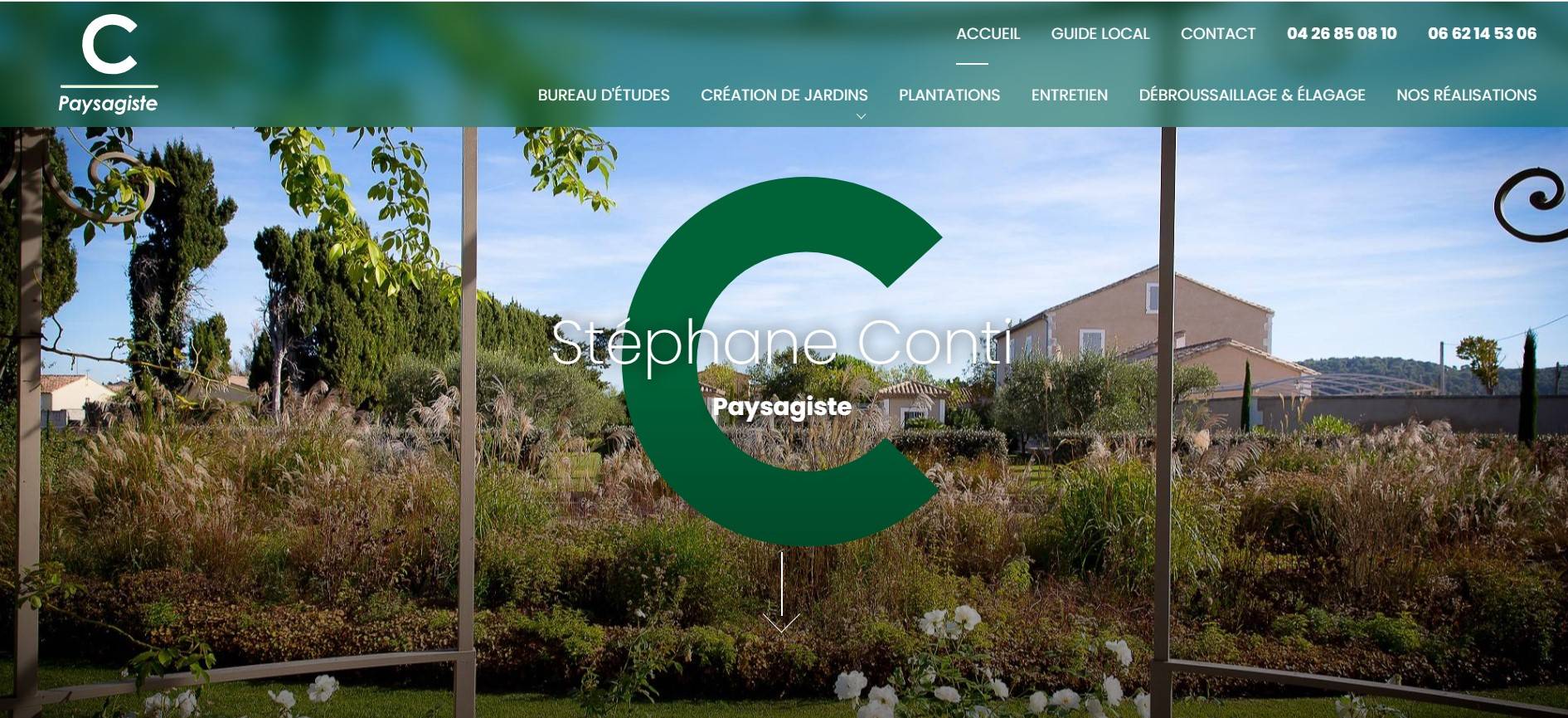 Paysagiste pour création de jardin dans les Alpilles vers St Rémy de Provence - Stéphane Conti