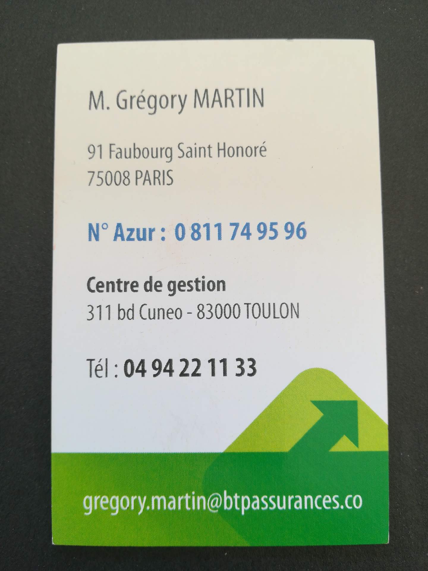 assurance Toulon BTP assurances
