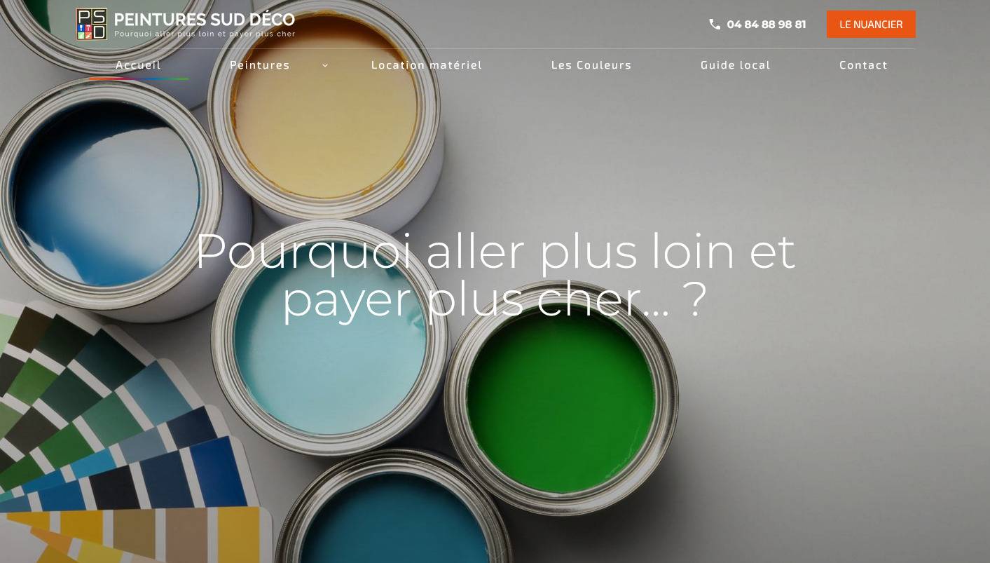 Vente de peinture pour professionnels à Hyères - Peintures Sud Déco