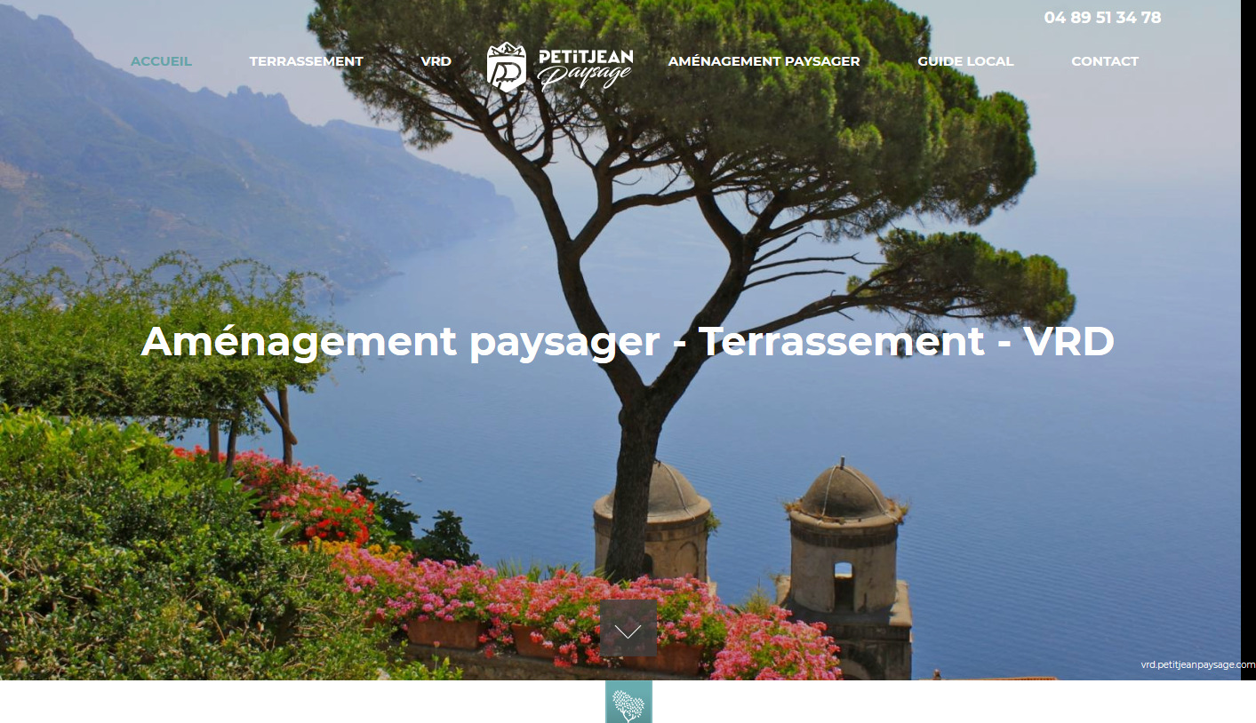 Petitjean Paysage, société spécialisée en travaux de terrassement et VRD à Biot