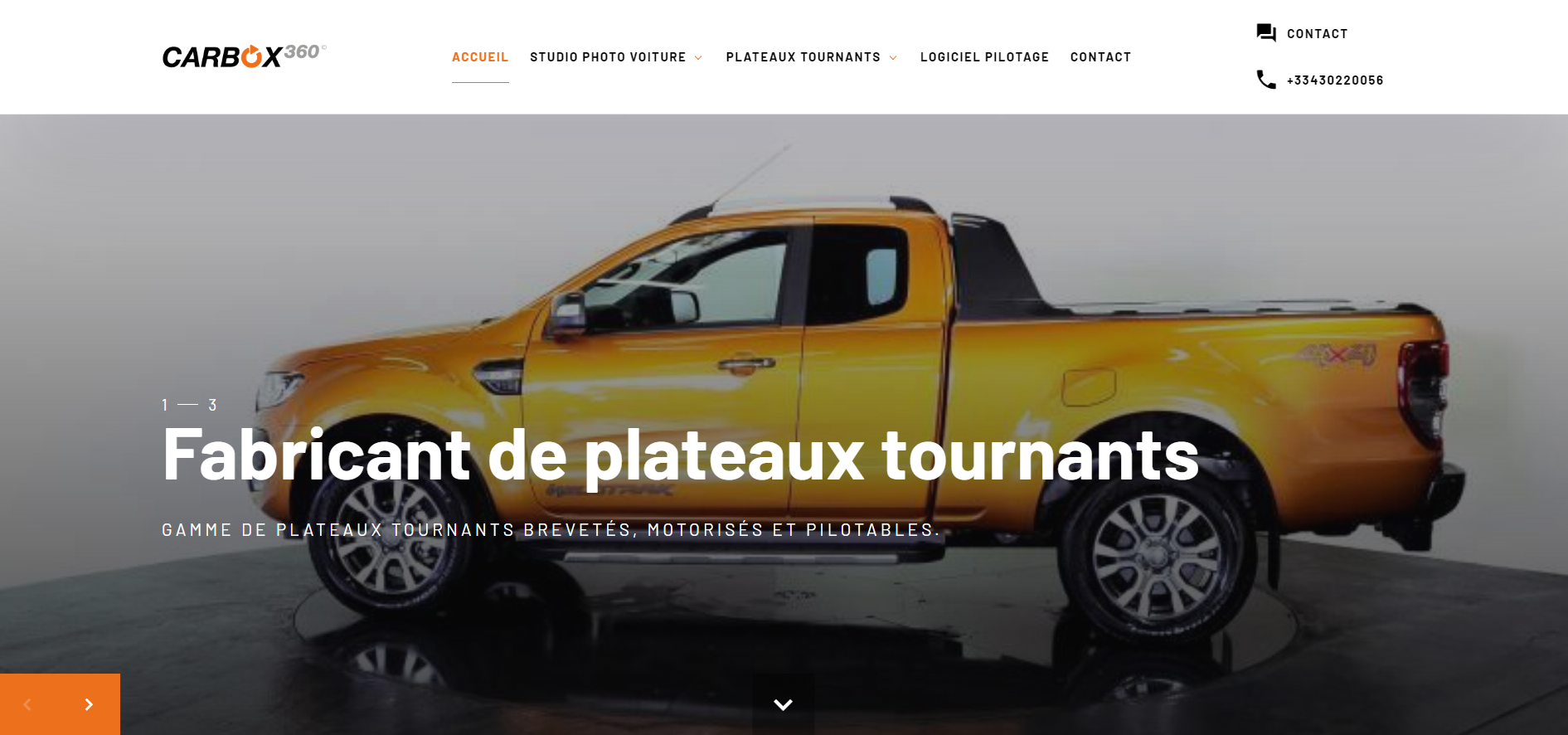 Vente de plateau tournant pour automobile à Lyon - Carbox 360
