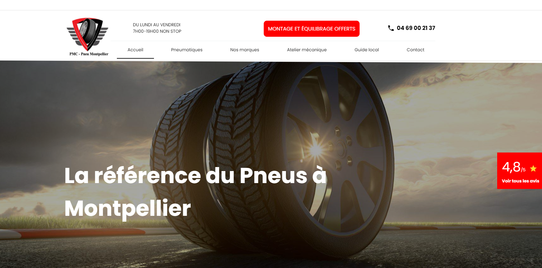 Vente de pneus neufs et d'occasions toutes marques à Saint Jean de Védas