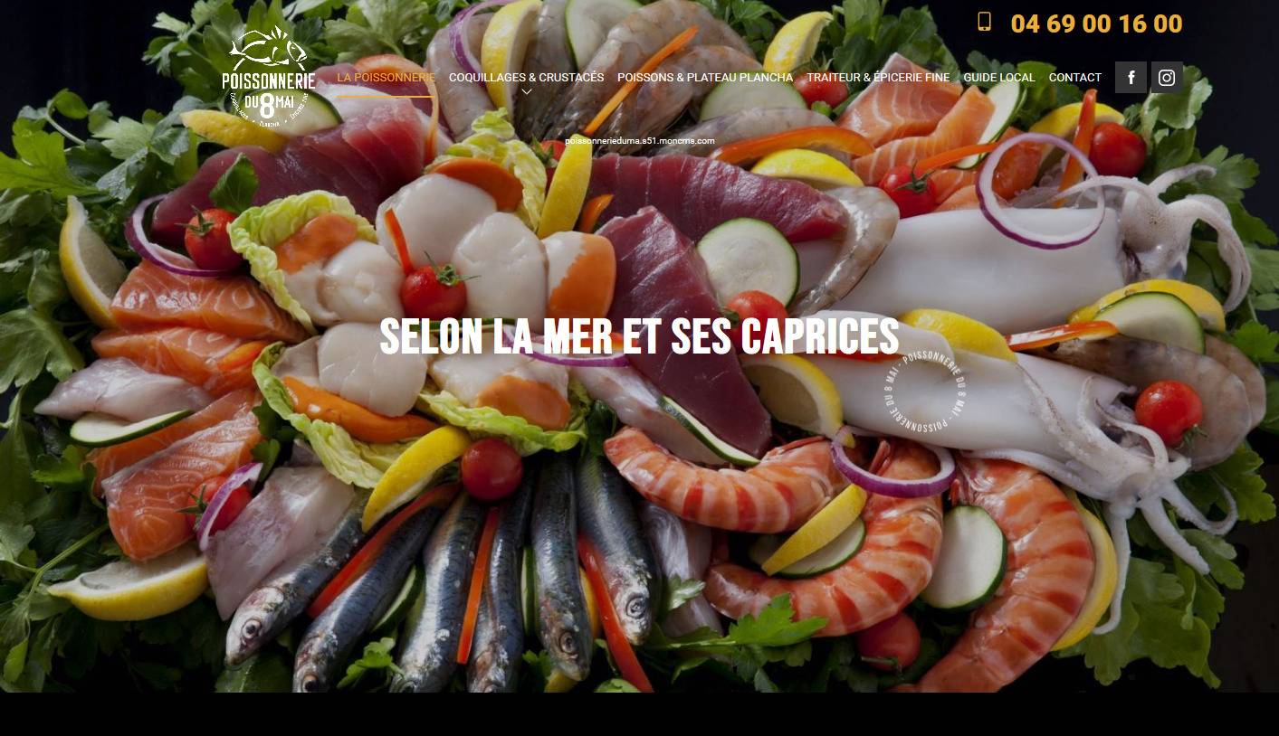 Fruits de mer, coquillages et poisson frais à Marignane - Poissonnerie du 8 Mai