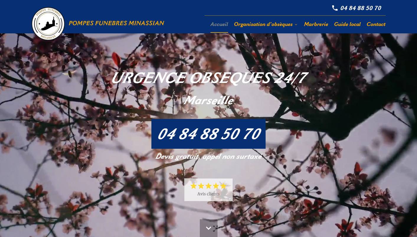 Entreprise de services funéraires à Marseille 12e - Pompes Funèbres Minassian