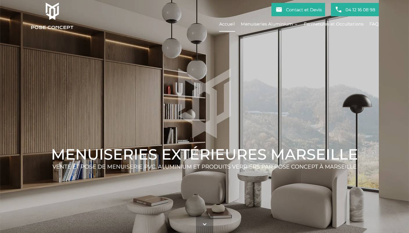 Fourniture et pose de menuiseries alu autour de Marseille - Pose Concept