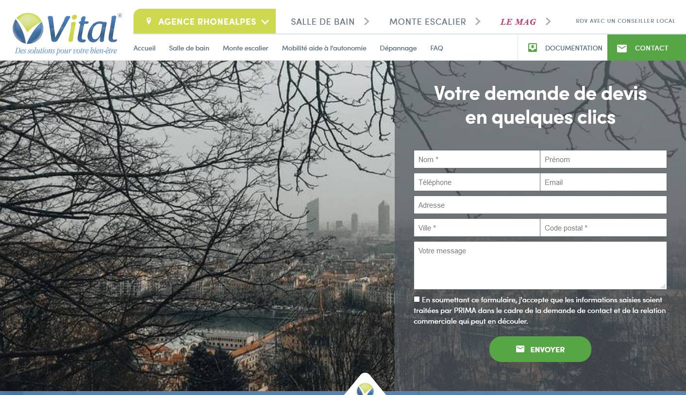 Pose de douches sécurisées pour seniors et PMR à Lyon - Prima Vital