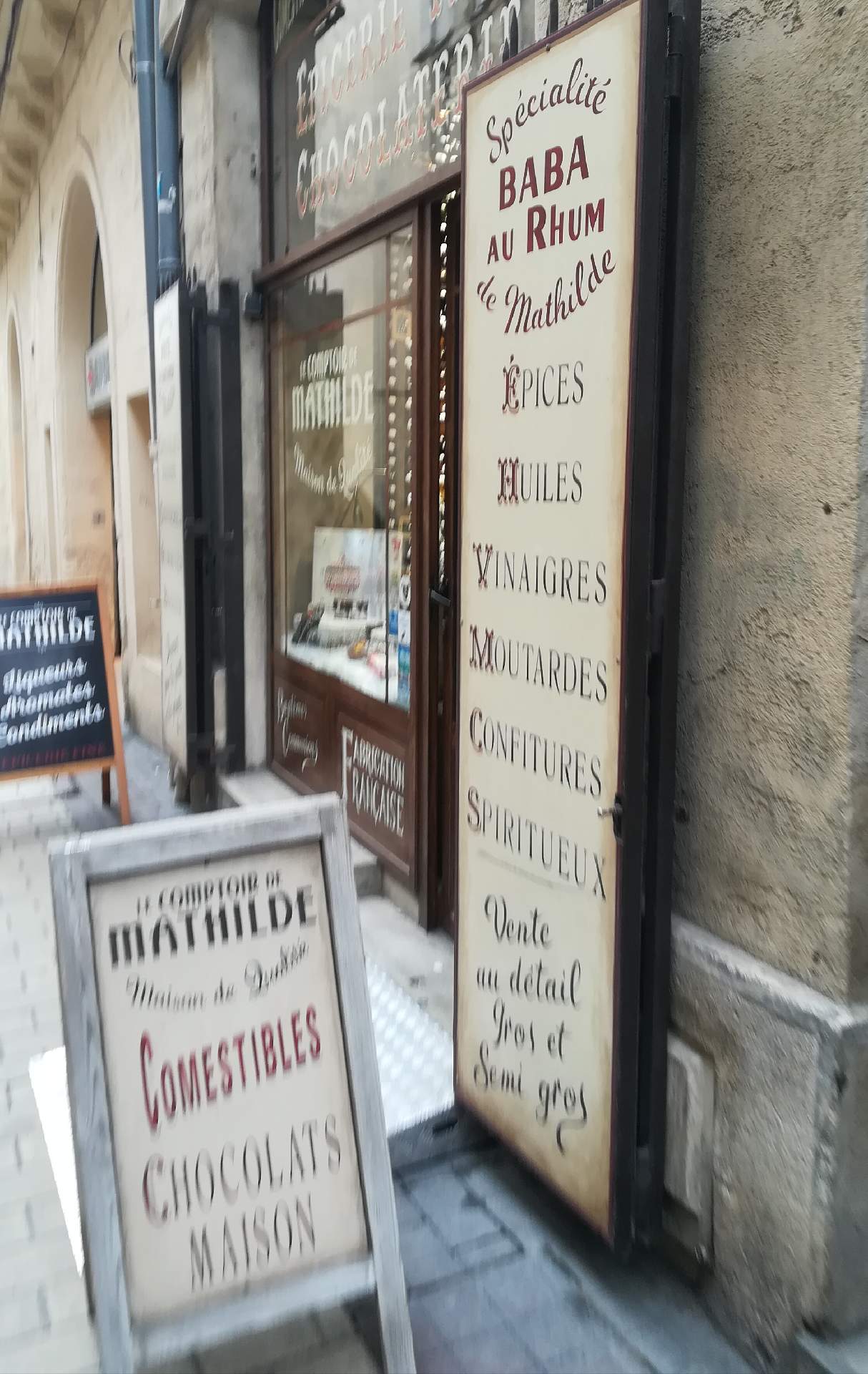 Chocolaterie et épicerie fine Montpellier Le comptoir de Mathilde