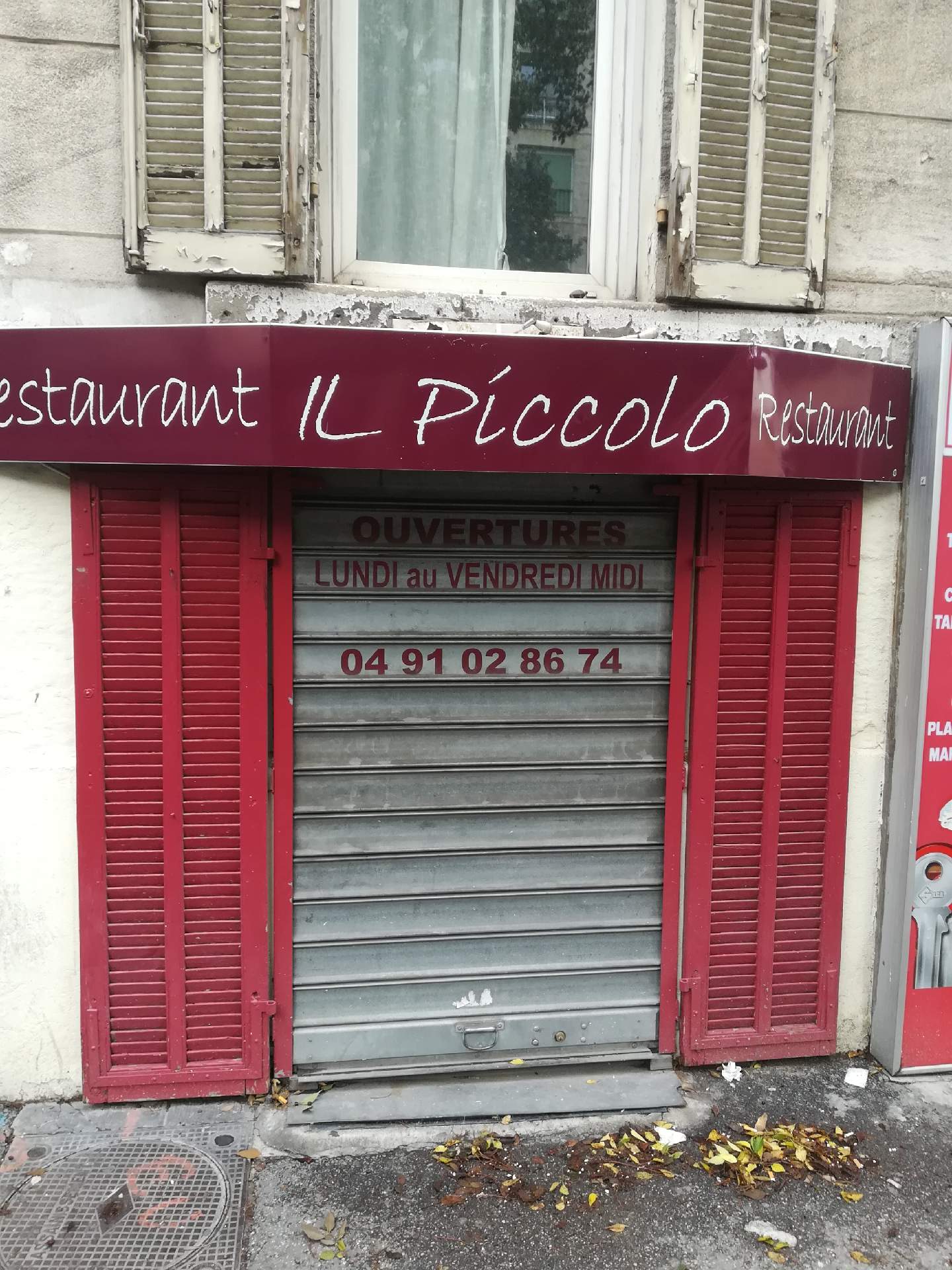restaurant italien avec terrasse marseille boulevard baille restaurant Il Piccolo