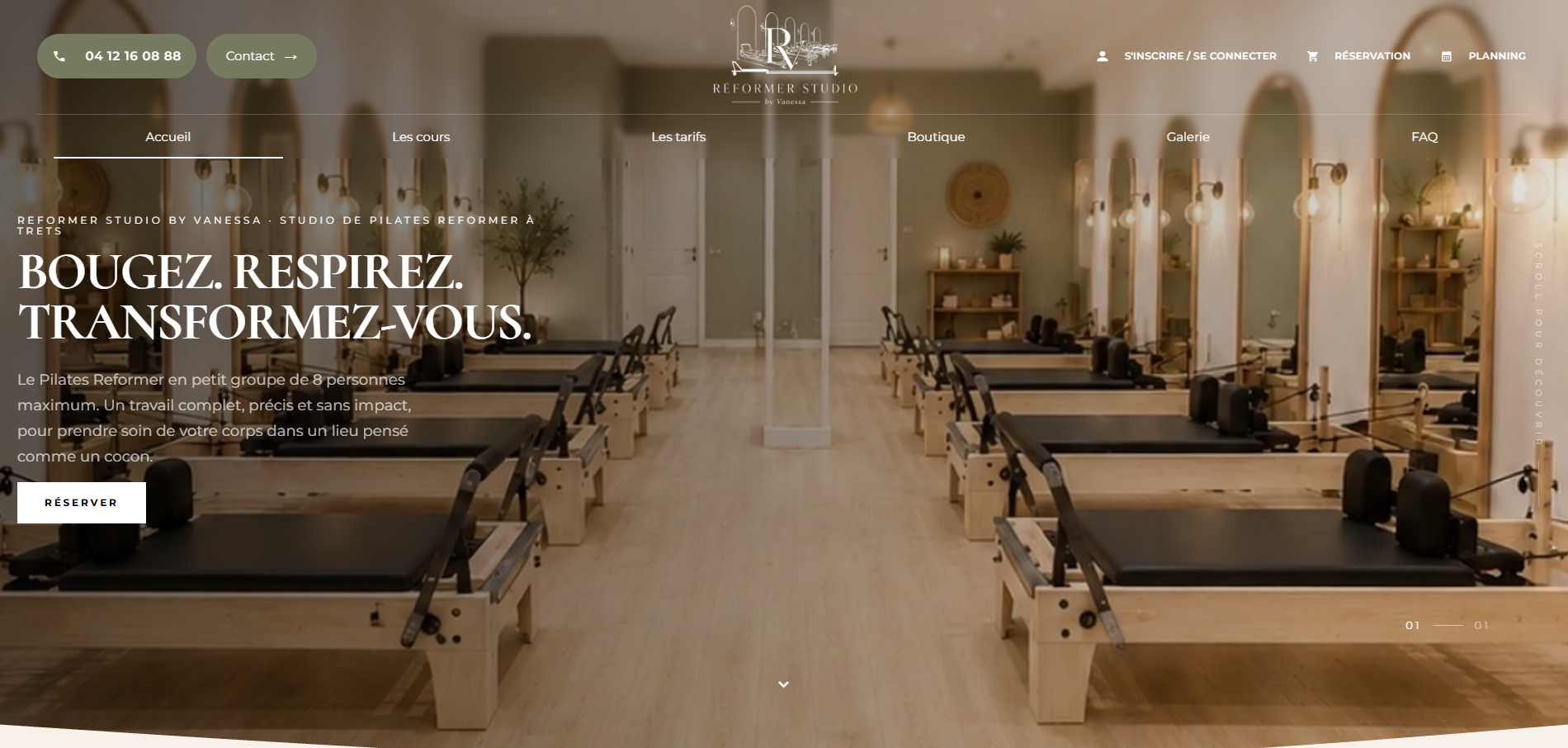 cours pilates machine rousset trets