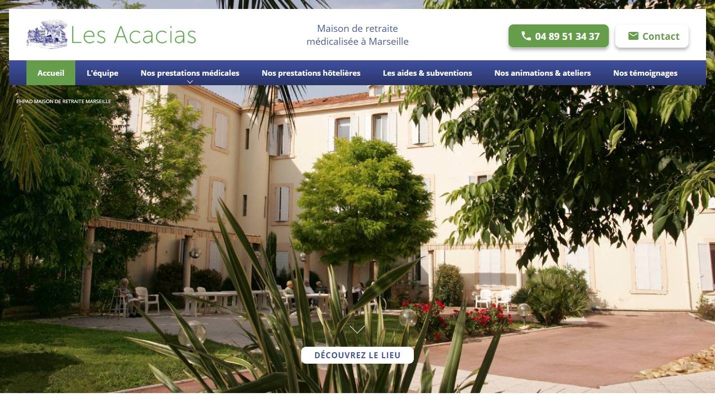 Quelle maison de retraite à Marseille pour une personne atteinte d'Alzheimer ? - Résidence les Acacias