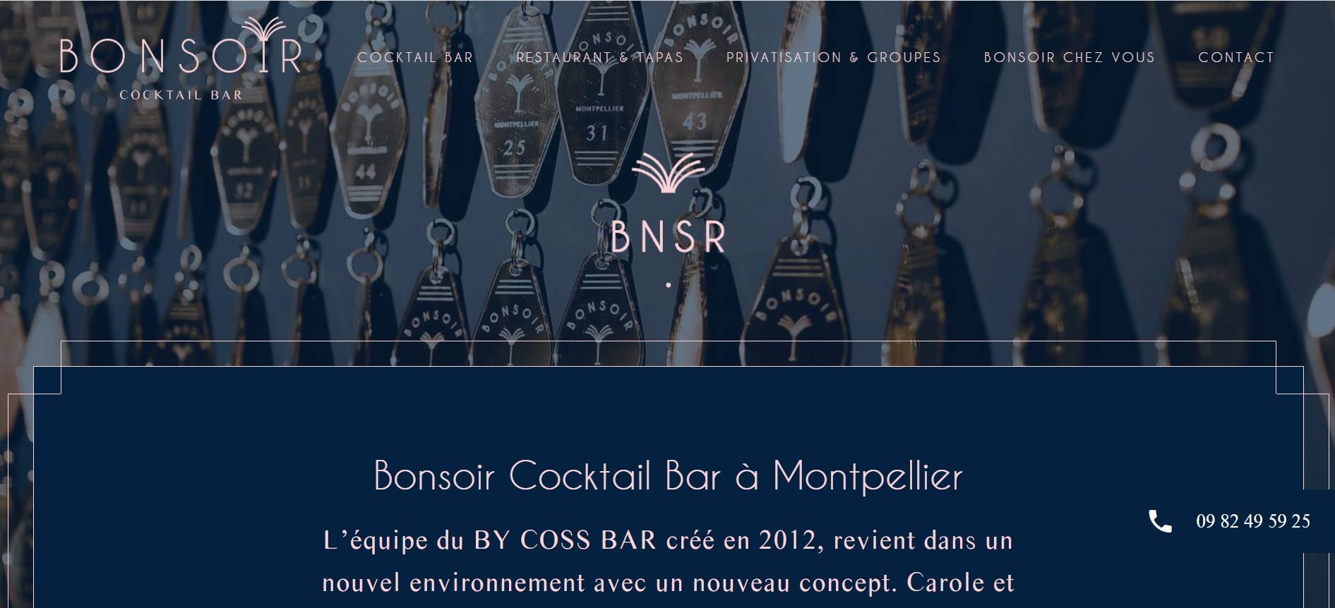 Bonsoir cocktail bar à Montpellier 