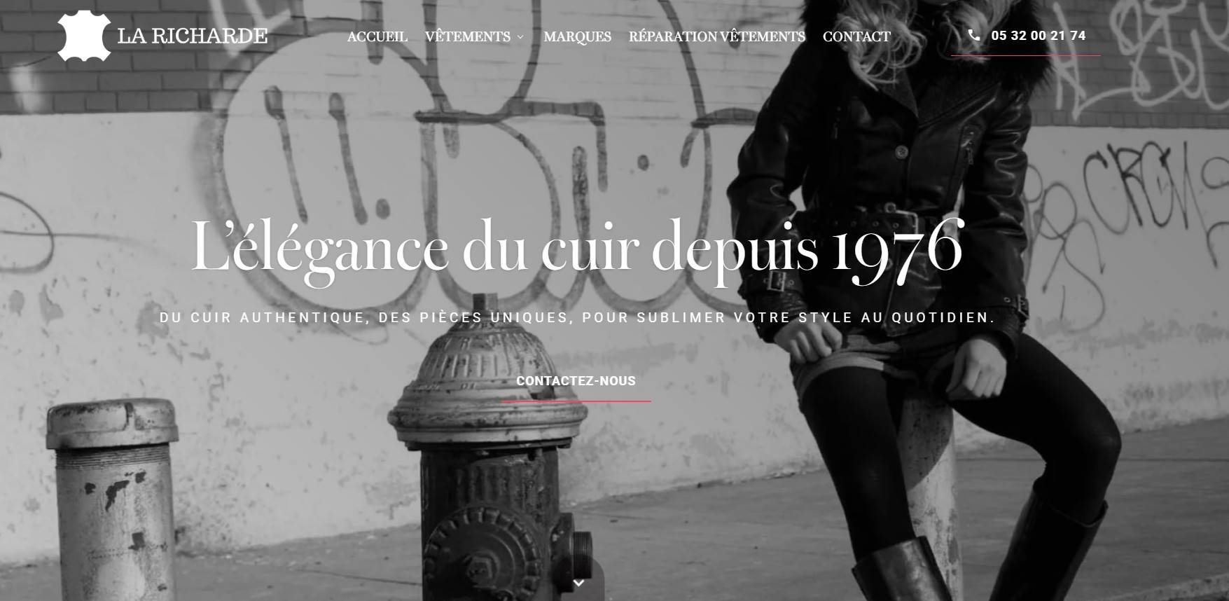 Vêtements en cuir et articles de maroquinerie sur Bordeaux - www.laricharde.com