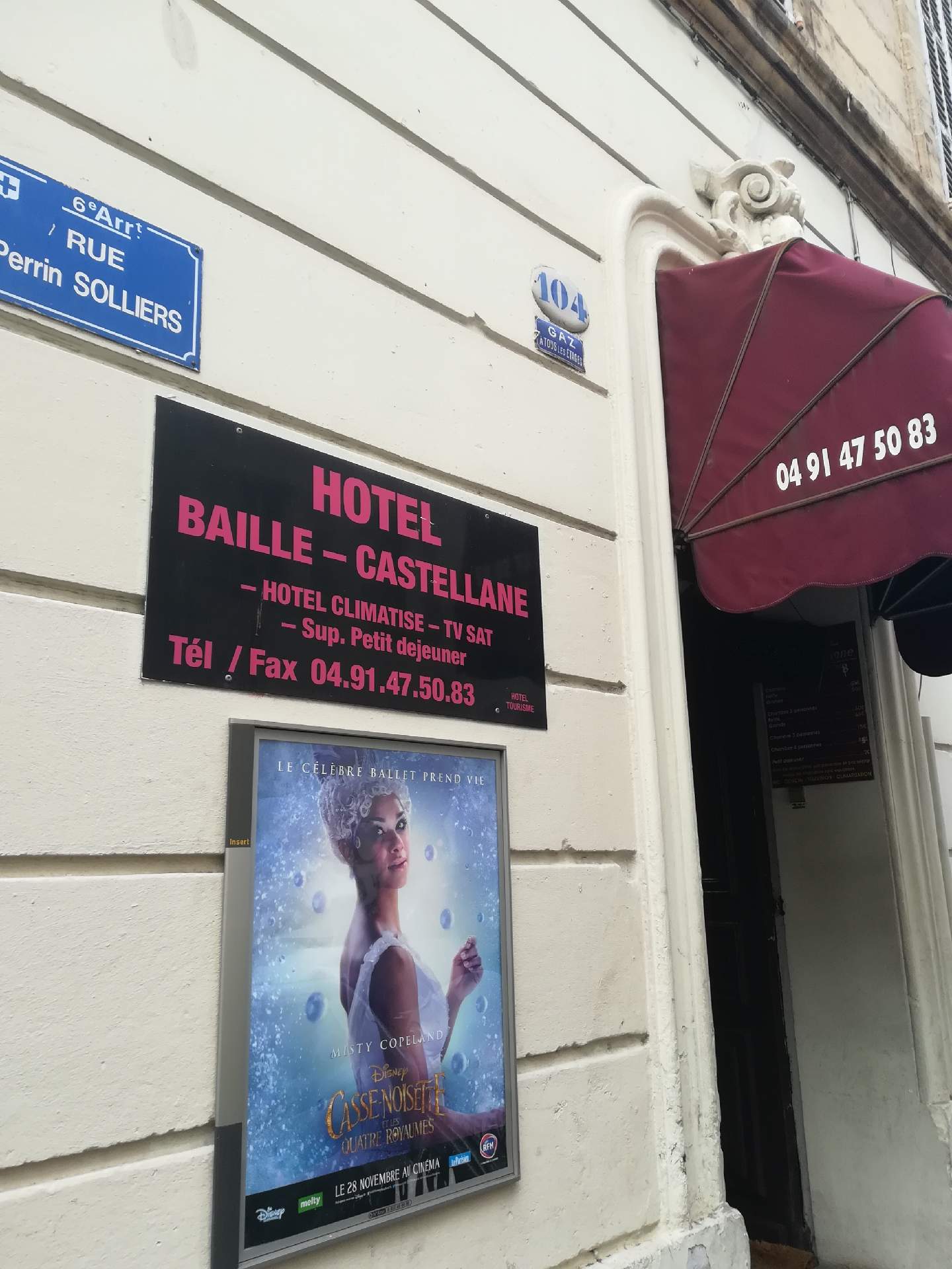hôtel pas cher et confortable Marseille centre-ville hôtel Baille Castellane