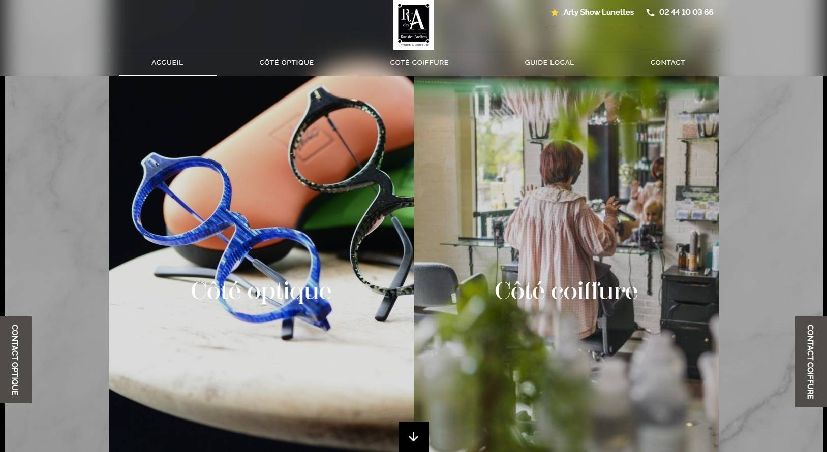 Concept store coiffure et lunettes au Havre - Rue des Ateliers